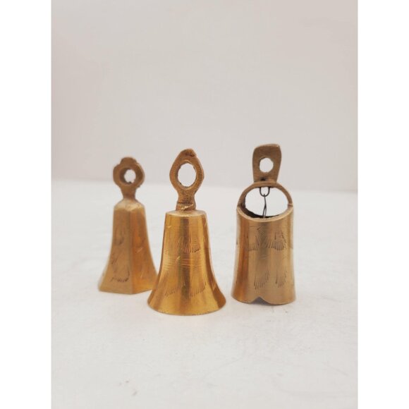 Vintage Brass Hand Bell - Handheld Solid Brass Bell with Charming Tone -… - Picture 3 of 10